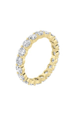 Load image into Gallery viewer, 3.6CTW Round Shaped Lab Grown Diamond Split Prong Eternity Ring in 14K Gold (F/VS)
