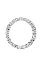 Load image into Gallery viewer, 4.75CTW Oval Shaped Lab Grown Diamond Split Prong Eternity Ring in 14K Gold (F/VS)
