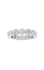 Load image into Gallery viewer, 1.6CTW Round Shaped Lab Grown Diamond (F/VS) Eternity Band Ring in 14K Gold
