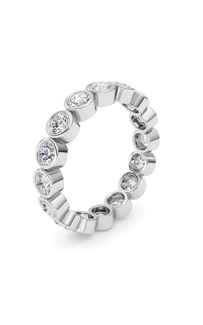 1.6CTW Round Shaped Lab Grown Diamond (F/VS) Eternity Band Ring in 14K Gold
