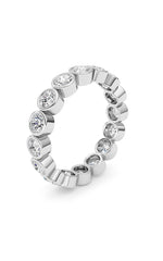 Load image into Gallery viewer, 1.6CTW Round Shaped Lab Grown Diamond (F/VS) Eternity Band Ring in 14K Gold
