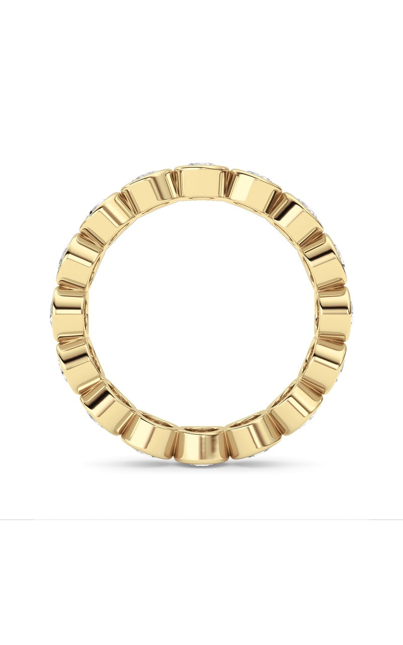 1.6CTW Round Shaped Lab Grown Diamond (F/VS) Eternity Band Ring in 14K Gold