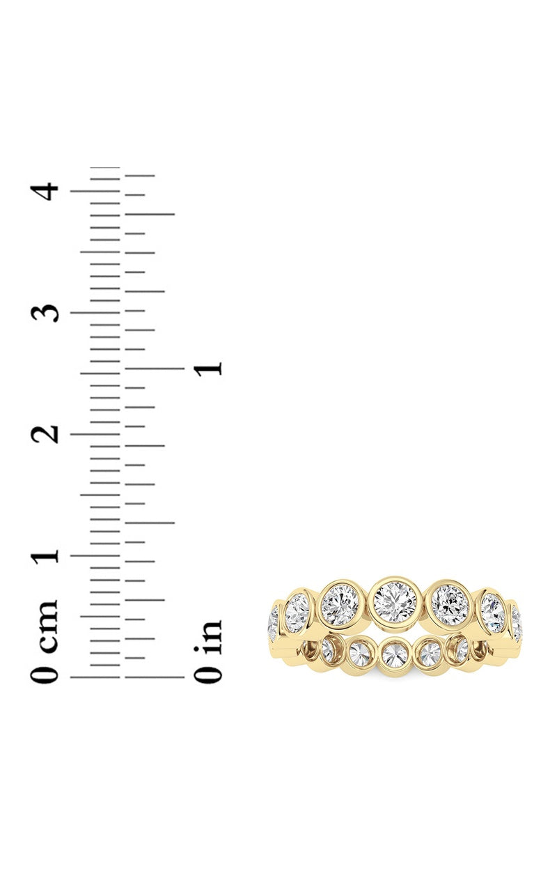 1.6CTW Round Shaped Lab Grown Diamond (F/VS) Eternity Band Ring in 14K Gold