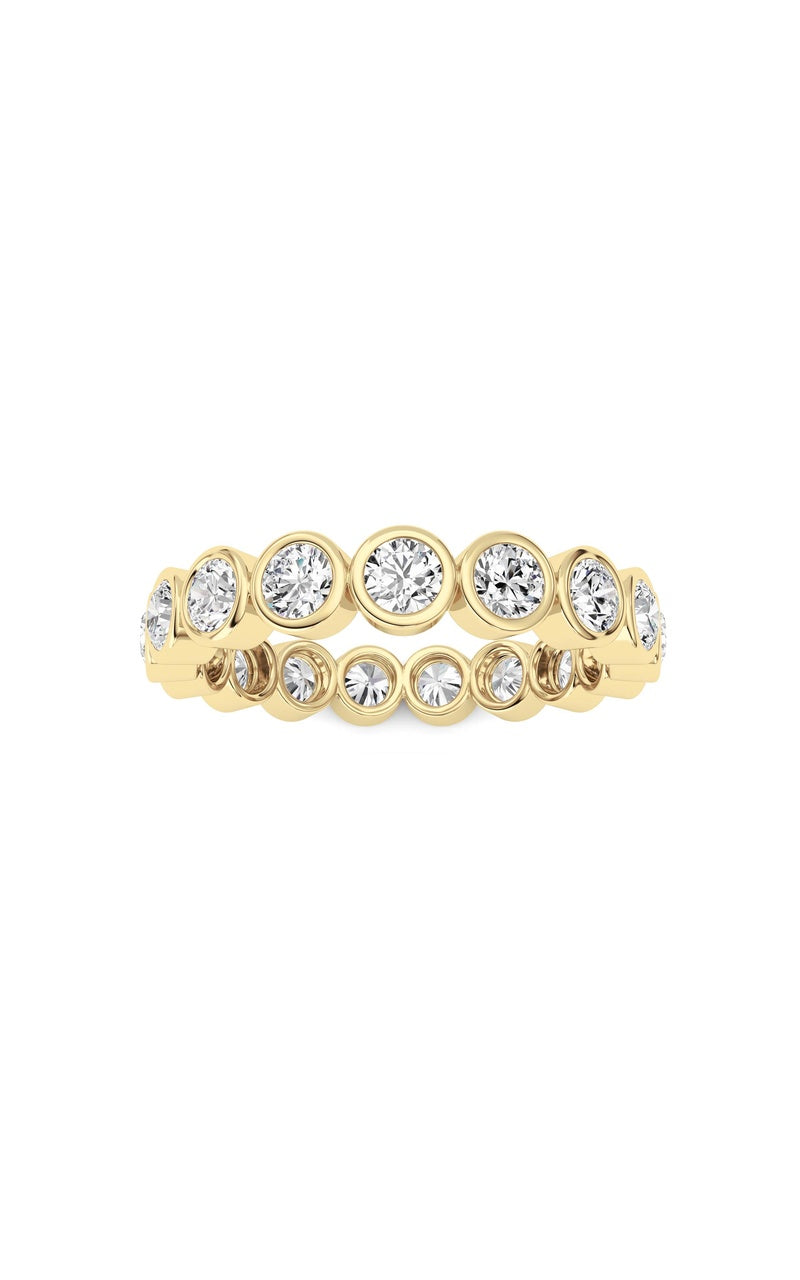 1.8CTW Round Shaped Lab Grown Diamond (F/VS) Eternity Band Ring in 14K Gold