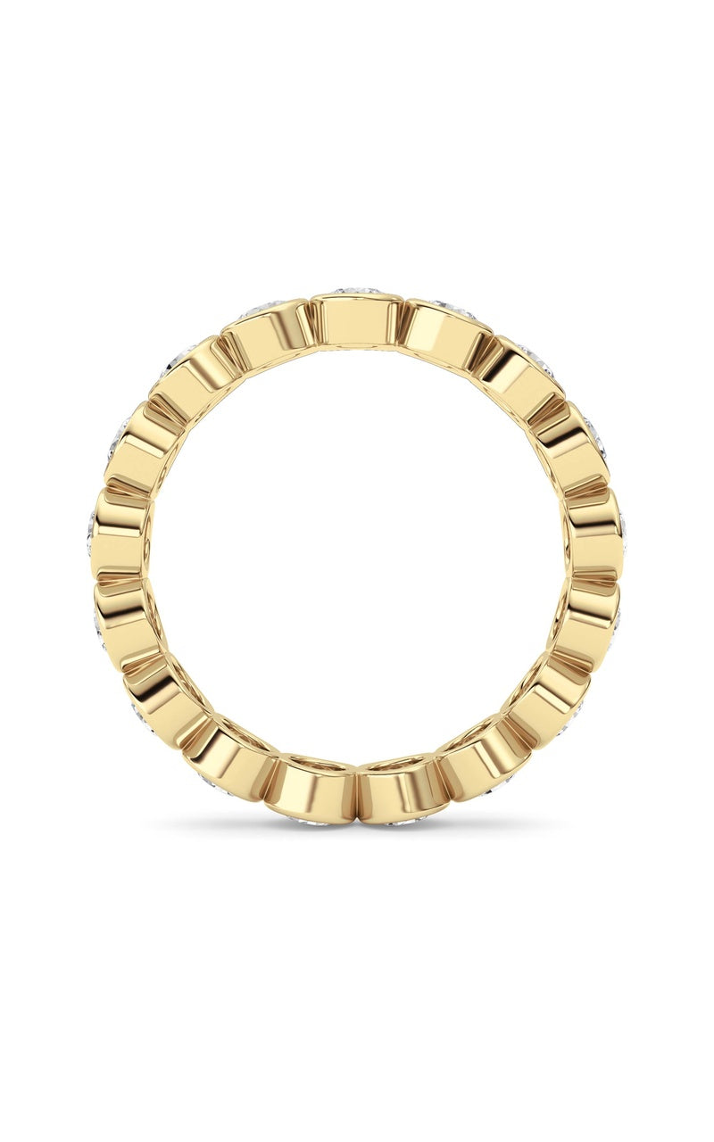 1.8CTW Round Shaped Lab Grown Diamond (F/VS) Eternity Band Ring in 14K Gold
