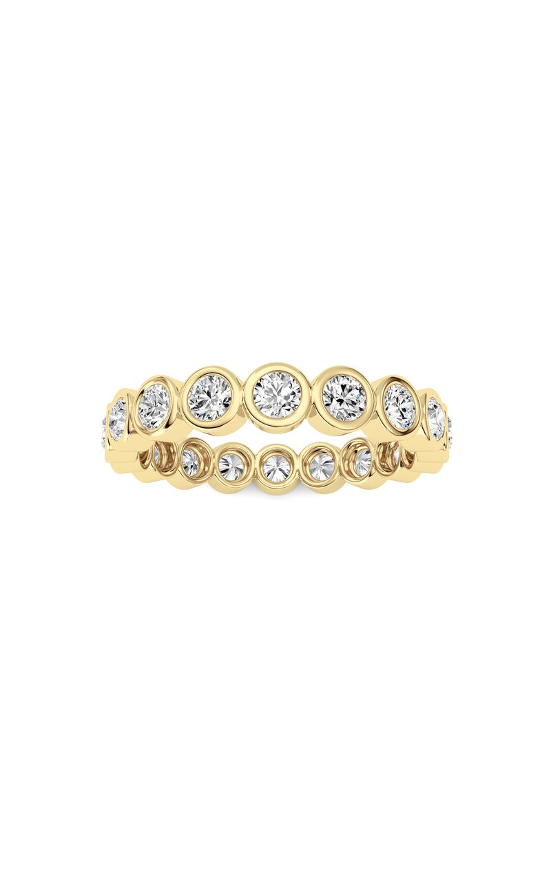 1.8CTW Round Shaped Lab Grown Diamond (F/VS) Eternity Band Ring in 14K Gold