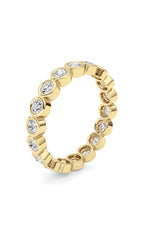 Load image into Gallery viewer, 1.8CTW Round Shaped Lab Grown Diamond (F/VS) Eternity Band Ring in 14K Gold
