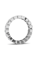 Load image into Gallery viewer, 2.2CTW Emerald Shaped Lab Grown Diamond (F/VS) Eternity Band Ring in 14K Gold
