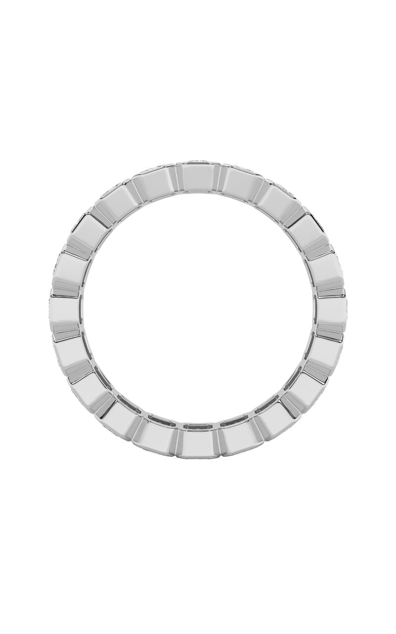 2.5CTW Emerald Shaped Lab Grown Diamond (F/VS) Eternity Band Ring in 14K Gold