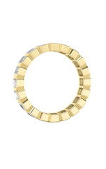 Load image into Gallery viewer, 2.5CTW Emerald Shaped Lab Grown Diamond (F/VS) Eternity Band Ring in 14K Gold
