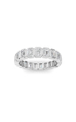 Load image into Gallery viewer, 2.6CTW Emerald Shaped Lab Grown Diamond (F/VS) Eternity Band Ring in 14K Gold
