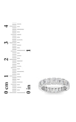 Load image into Gallery viewer, 2.6CTW Emerald Shaped Lab Grown Diamond (F/VS) Eternity Band Ring in 14K Gold
