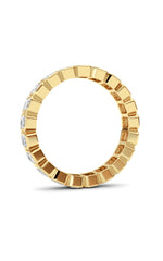 Load image into Gallery viewer, 2.6CTW Emerald Shaped Lab Grown Diamond (F/VS) Eternity Band Ring in 14K Gold
