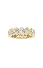 Load image into Gallery viewer, 2CTW Oval Shaped Lab Grown Diamond (F/VS) Eternity Band Ring in 14K Gold
