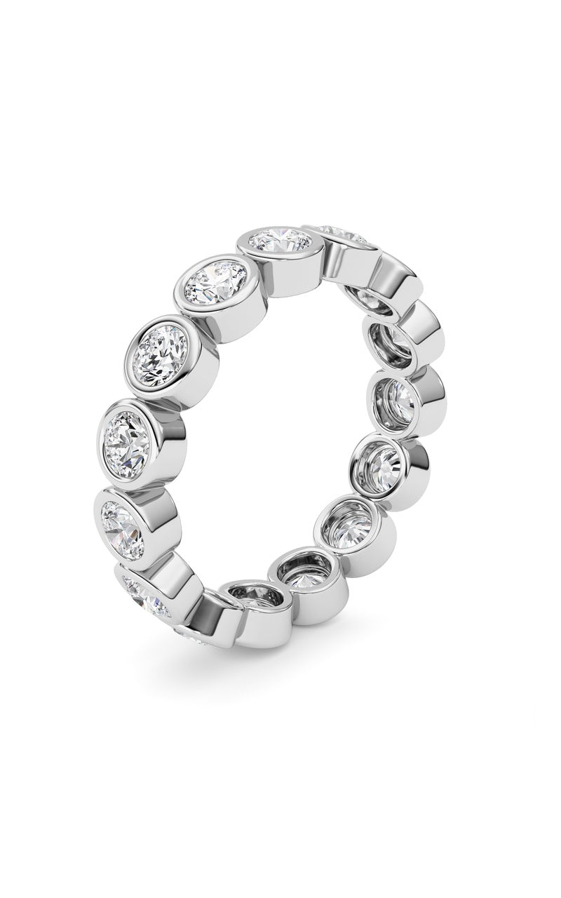 1.8CTW Round Shaped Lab Grown Diamond (F/VS) Eternity Band Ring in 14K Gold