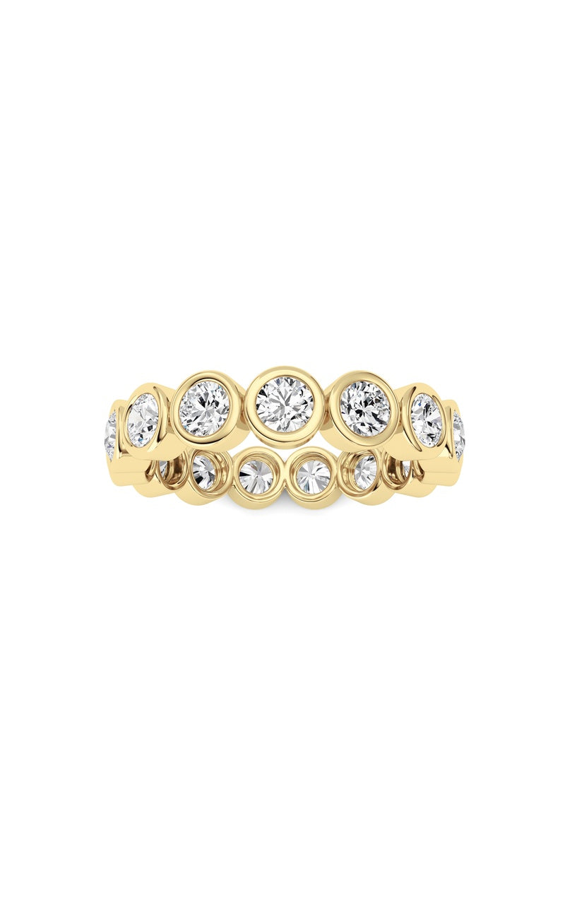 1.8CTW Round Shaped Lab Grown Diamond (F/VS) Eternity Band Ring in 14K Gold