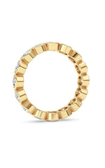 Load image into Gallery viewer, 2CTW Round Shaped Lab Grown Diamond (F/VS) Eternity Band Ring in 14K Gold
