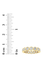 Load image into Gallery viewer, 2CTW Round Shaped Lab Grown Diamond (F/VS) Eternity Band Ring in 14K Gold
