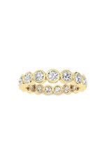 Load image into Gallery viewer, 2.2CTW Round Shaped Lab Grown Diamond (F/VS) Eternity Band Ring in 14K Gold
