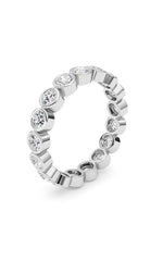 Load image into Gallery viewer, 2.2CTW Round Shaped Lab Grown Diamond (F/VS) Eternity Band Ring in 14K Gold
