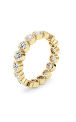 Load image into Gallery viewer, 2.2CTW Round Shaped Lab Grown Diamond (F/VS) Eternity Band Ring in 14K Gold
