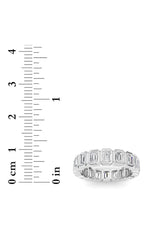 Load image into Gallery viewer, 2.75CTW Emerald Shaped Lab Grown Diamond (F/VS) Eternity Band Ring in 14K Gold
