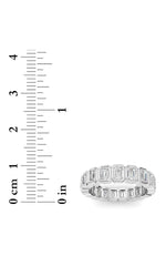 Load image into Gallery viewer, 2.75CTW Emerald Shaped Lab Grown Diamond (F/VS) Eternity Band Ring in 14K Gold
