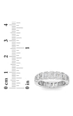 Load image into Gallery viewer, 3.00CTW Emerald Shaped Lab Grown Diamond (F/VS) Eternity Band Ring in 14K Gold
