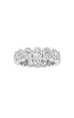 Load image into Gallery viewer, 2.4CTW Oval Shaped Lab Grown Diamond (F/VS) Eternity Band Ring in 14K Gold
