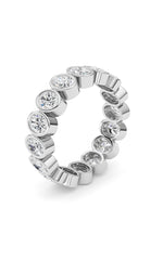 Load image into Gallery viewer, 2.4CTW Oval Shaped Lab Grown Diamond (F/VS) Eternity Band Ring in 14K Gold
