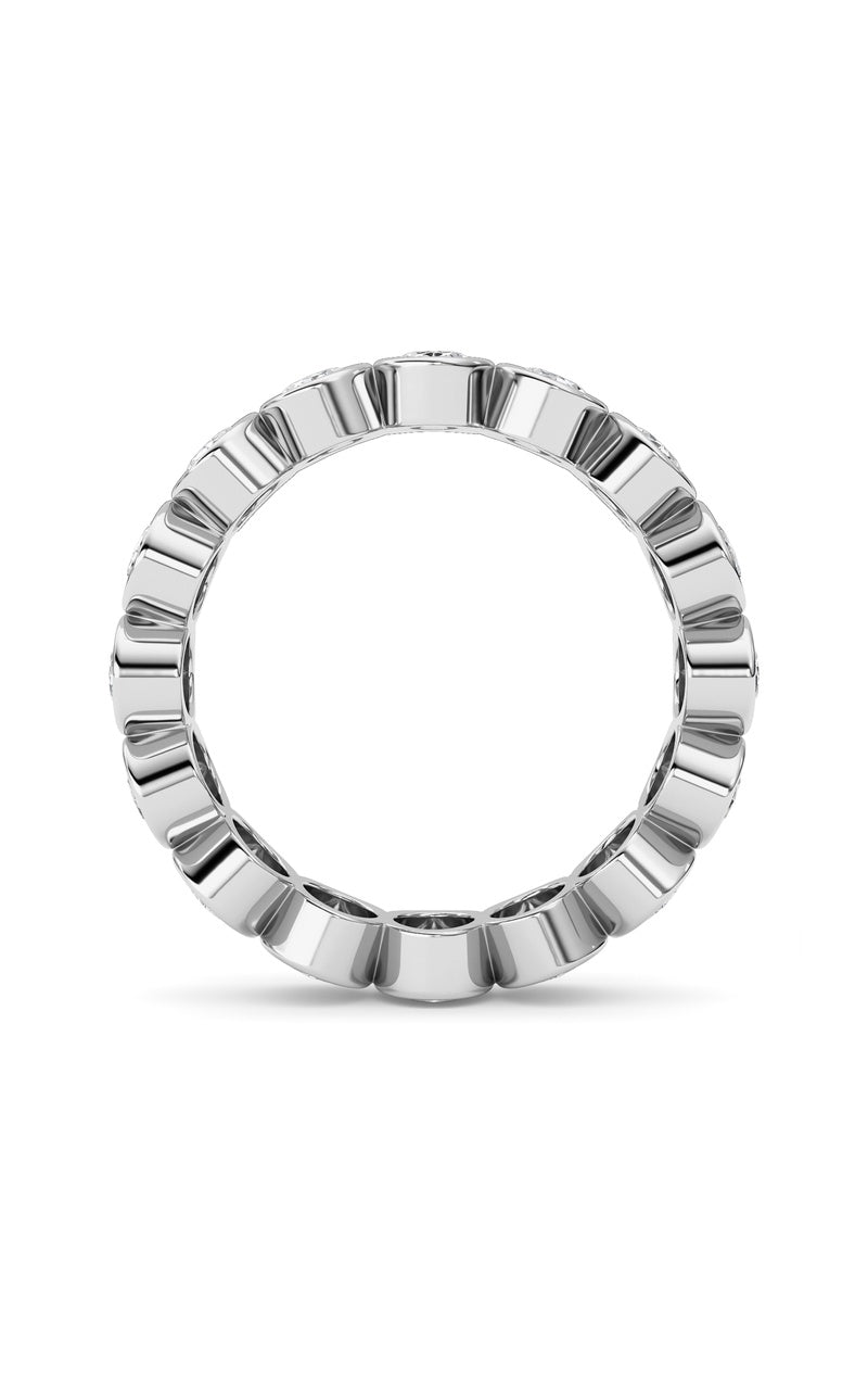2.4CTW Oval Shaped Lab Grown Diamond (F/VS) Eternity Band Ring in 14K Gold