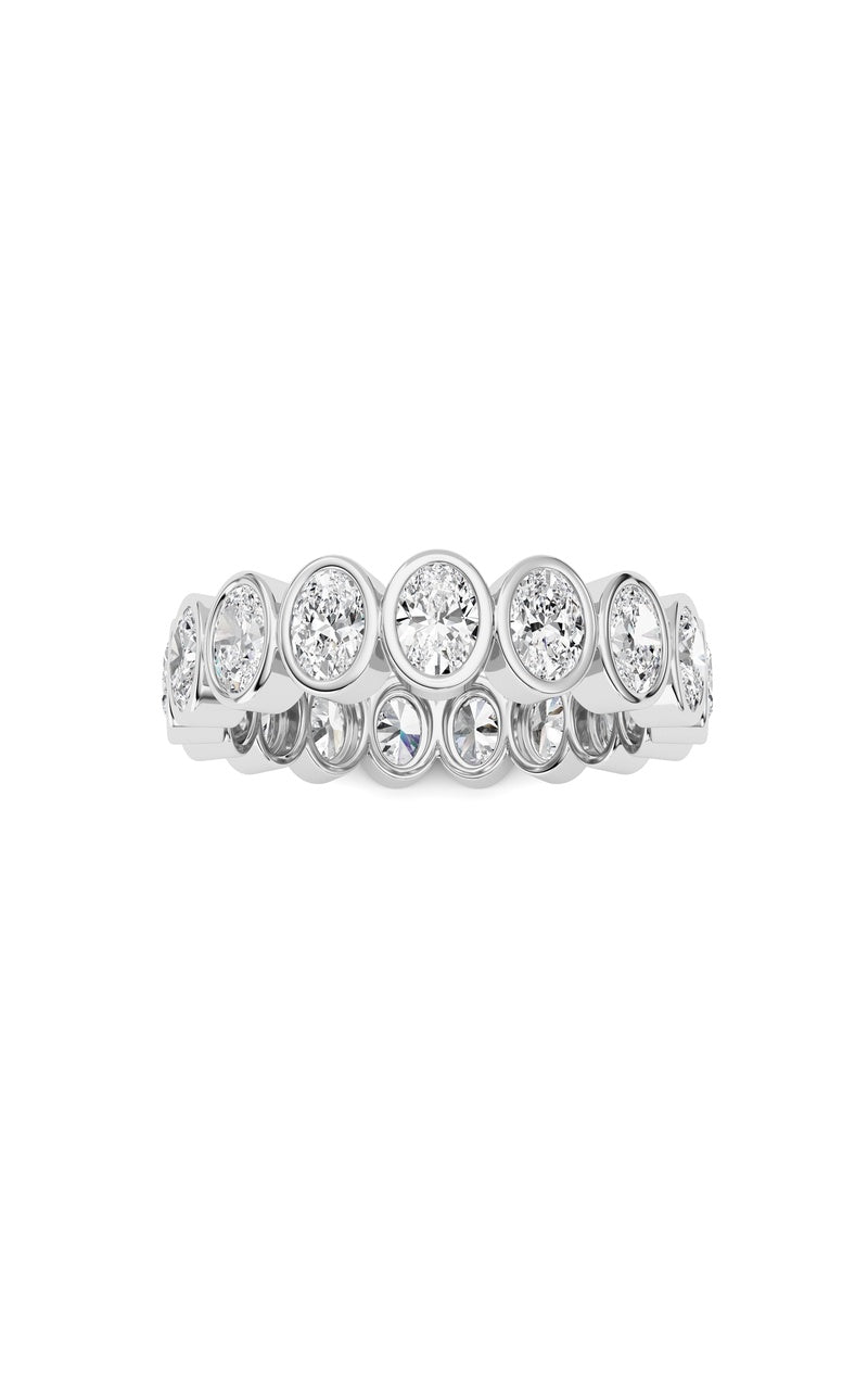 2.5CTW Oval Shaped Lab Grown Diamond (F/VS) Eternity Band Ring in 14K Gold