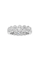 Load image into Gallery viewer, 2.5CTW Oval Shaped Lab Grown Diamond (F/VS) Eternity Band Ring in 14K Gold
