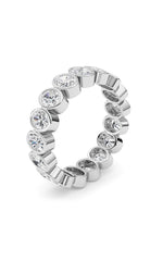Load image into Gallery viewer, 2.5CTW Oval Shaped Lab Grown Diamond (F/VS) Eternity Band Ring in 14K Gold
