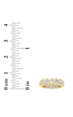 Load image into Gallery viewer, 2.5CTW Oval Shaped Lab Grown Diamond (F/VS) Eternity Band Ring in 14K Gold
