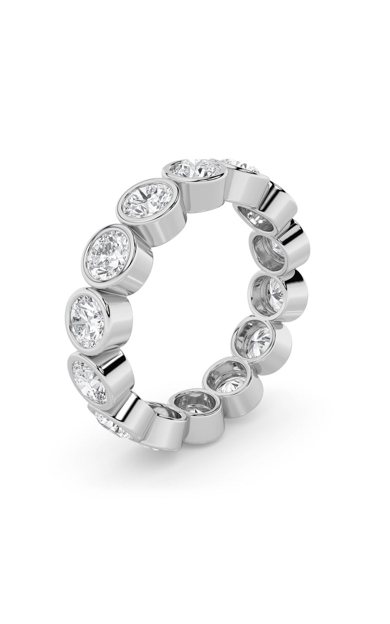2.1CTW Round Shaped Lab Grown Diamond (F/VS) Eternity Band Ring in 14K Gold