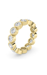 Load image into Gallery viewer, 2.1CTW Round Shaped Lab Grown Diamond (F/VS) Eternity Band Ring in 14K Gold
