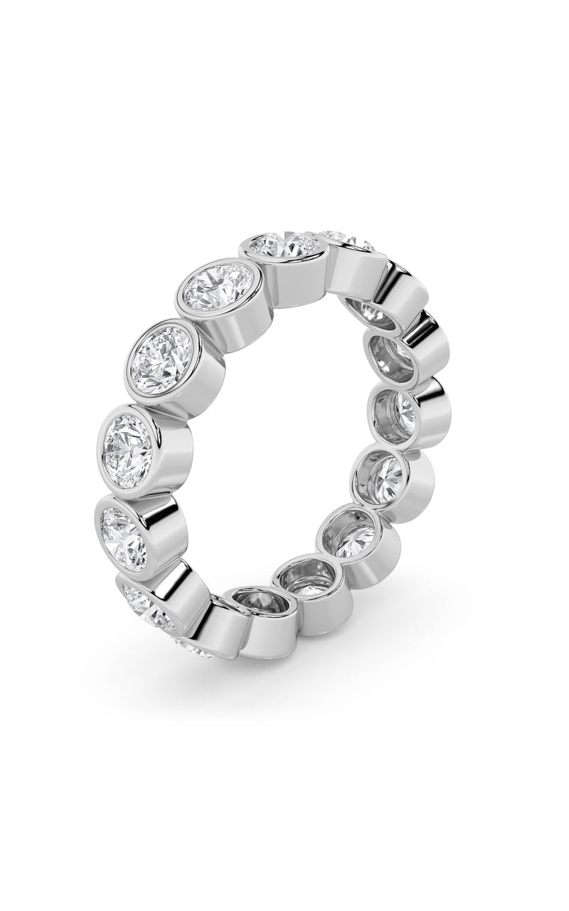 2.2CTW Round Shaped Lab Grown Diamond (F/VS) Eternity Band Ring in 14K Gold