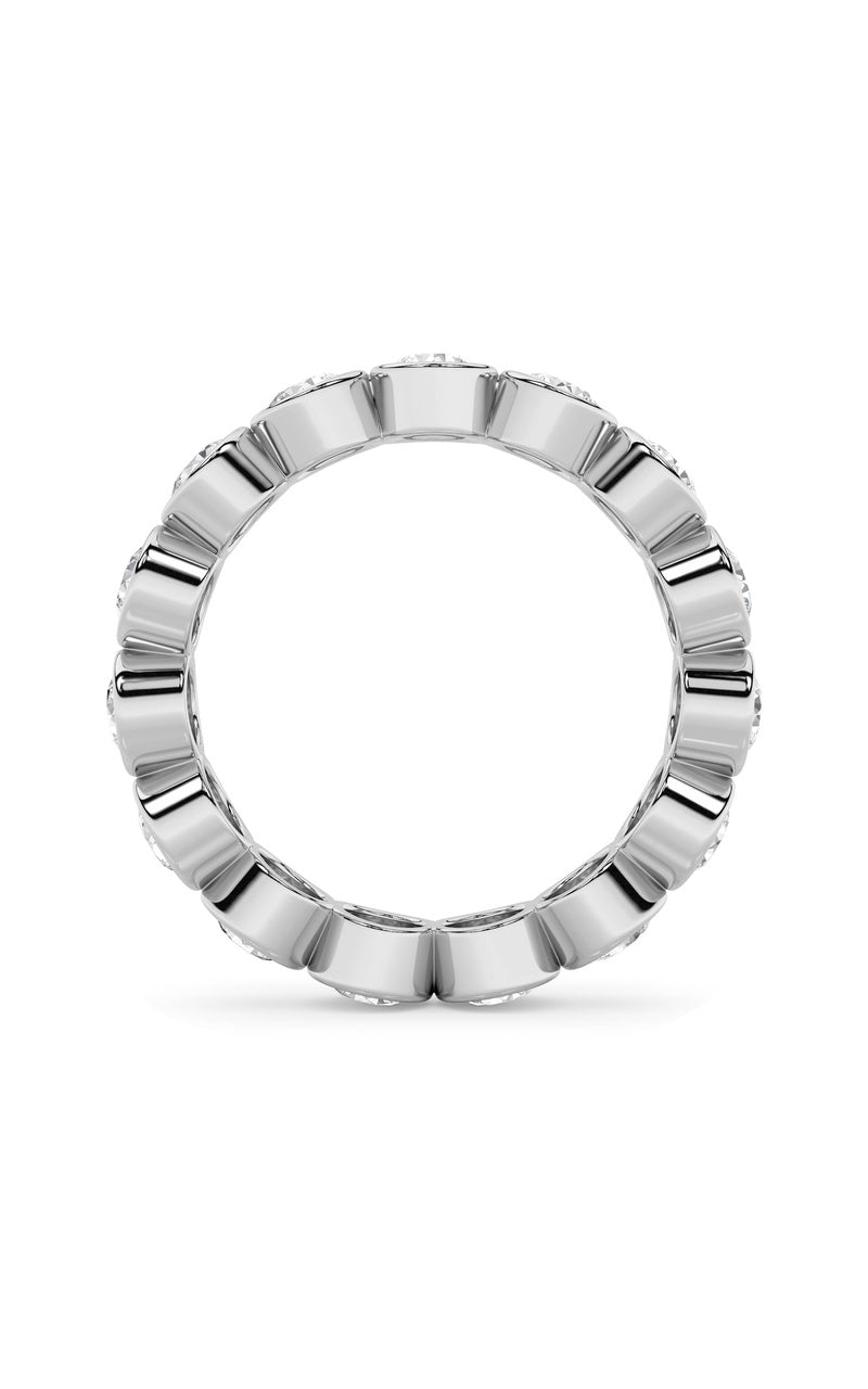 2.2CTW Round Shaped Lab Grown Diamond (F/VS) Eternity Band Ring in 14K Gold