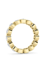 Load image into Gallery viewer, 2.2CTW Round Shaped Lab Grown Diamond (F/VS) Eternity Band Ring in 14K Gold
