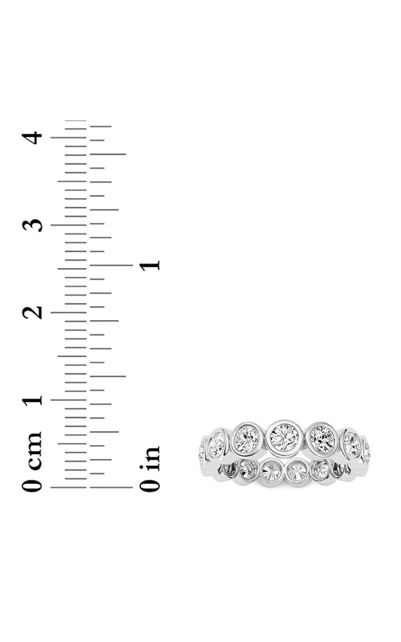 2.3CTW Round Shaped Lab Grown Diamond (F/VS) Eternity Band Ring in 14K Gold