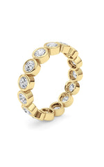 Load image into Gallery viewer, 2.3CTW Round Shaped Lab Grown Diamond (F/VS) Eternity Band Ring in 14K Gold
