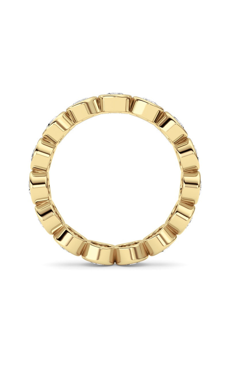 2.3CTW Round Shaped Lab Grown Diamond (F/VS) Eternity Band Ring in 14K Gold