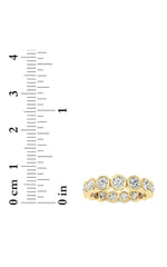 Load image into Gallery viewer, 2.3CTW Round Shaped Lab Grown Diamond (F/VS) Eternity Band Ring in 14K Gold
