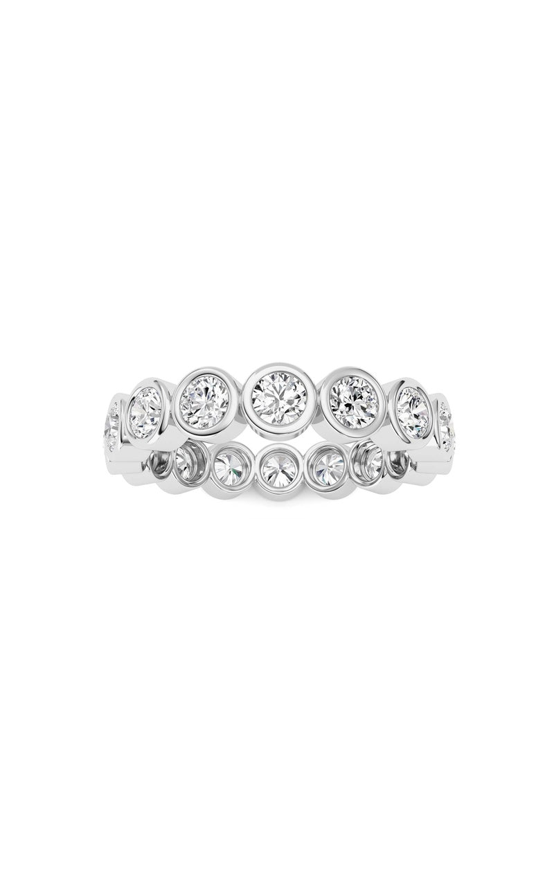 2.4CTW Round Shaped Lab Grown Diamond (F/VS) Eternity Band Ring in 14K Gold