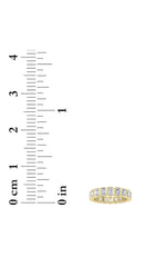 Load image into Gallery viewer, 3.25CTW Emerald Shaped Lab Grown Diamond (F/VS) Eternity Band Ring in 14K Gold

