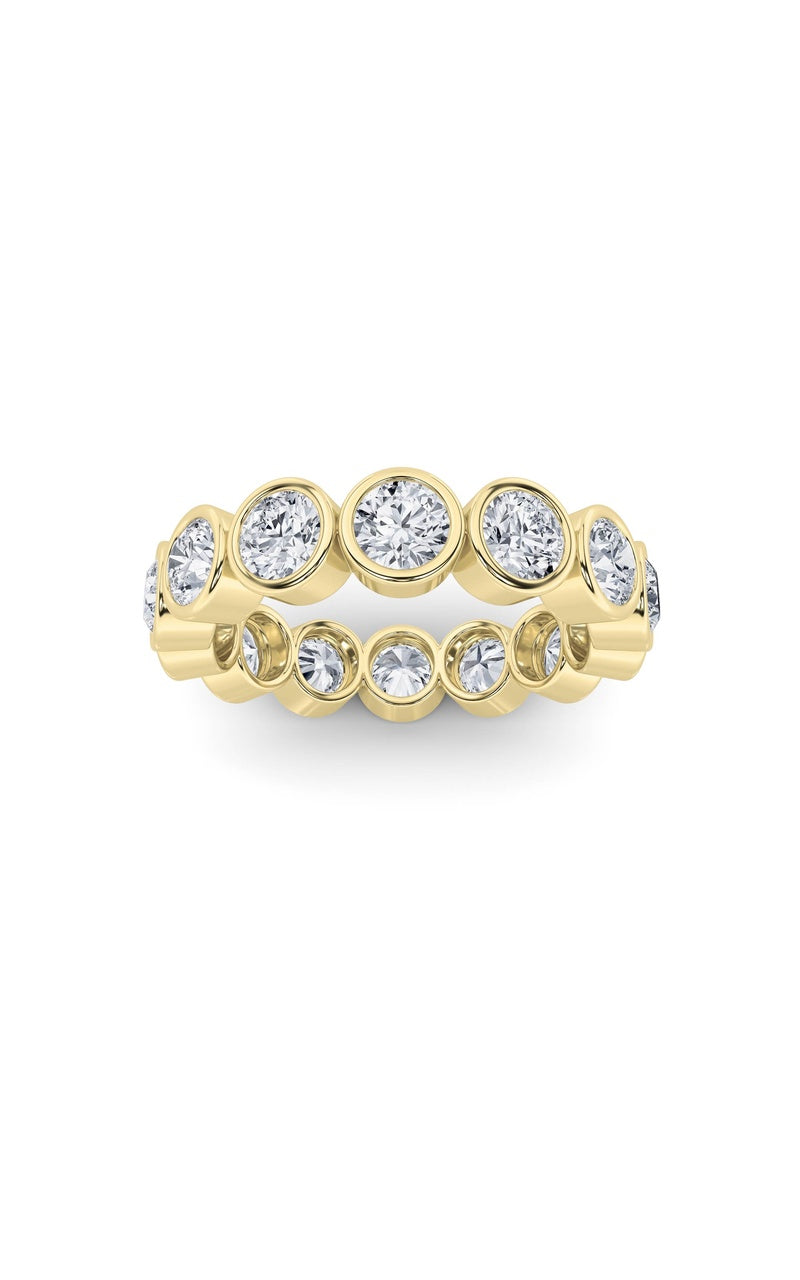 2.5CTW Round Shaped Lab Grown Diamond (F/VS) Eternity Band Ring in 14K Gold