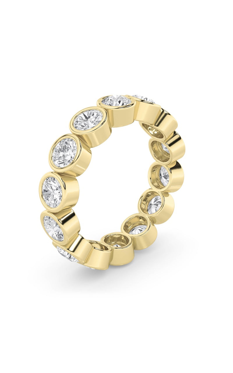 2.5CTW Round Shaped Lab Grown Diamond (F/VS) Eternity Band Ring in 14K Gold