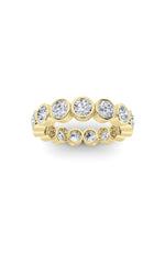 Load image into Gallery viewer, 2.7CTW Round Shaped Lab Grown Diamond (F/VS) Eternity Band Ring in 14K Gold
