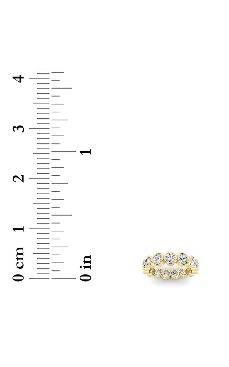 2.75CTW Round Shaped Lab Grown Diamond (F/VS) Eternity Band Ring in 14K Gold